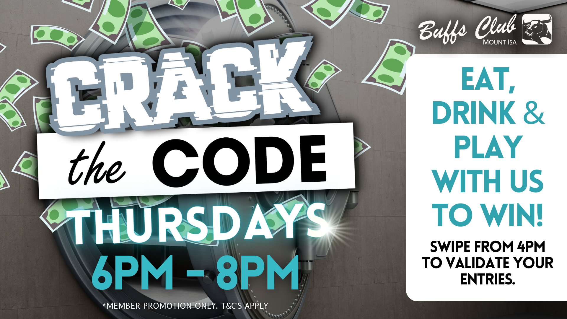 Buffs Club Mt Isa | Crack the Code