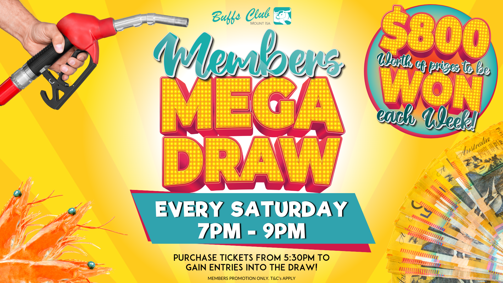 Buffs Club Mt Isa | Members Mega Draw