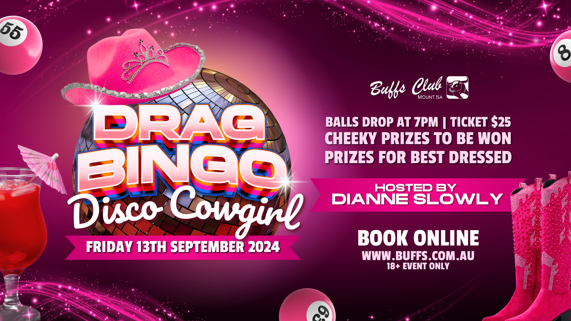 Buffs Club Mt Isa | Drag Bingo