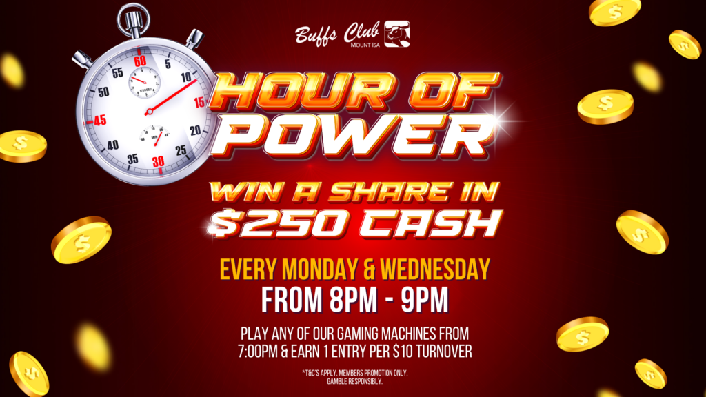 Buffs Club Mt Isa | Hour of Power